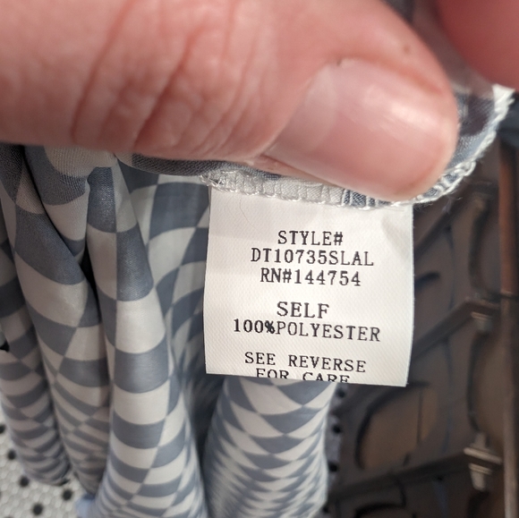  Dressed in LaLa Large Live a Little Oversized Top in Checkerboard - Picture 2 of 5